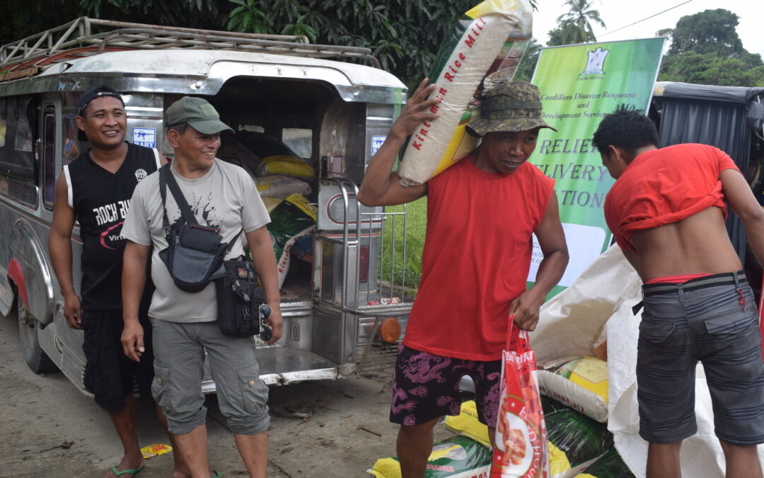 Selected communities affected by Typhoon Egay benefit from the food for work