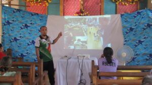 Forester Jefferson A. Himson of Kalinga State University–Coffee Research Center discusses various coffee processing techniques to improve bean quality.
