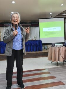 Ma’am Jo from Council for Health and Development facilitates the session on communication skills.