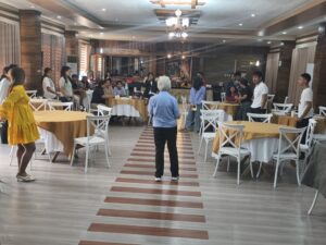 Ma’am Jo from the Council for Health and Development facilitates the session on Psychological First Aid (PFA).