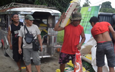 Selected communities affected by Typhoon Egay benefit from the food for work